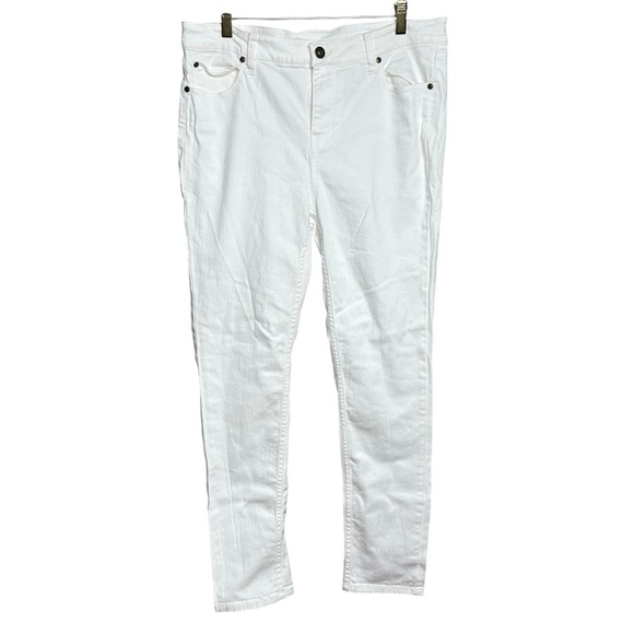 Matilda Jane Denim - Matilda Jane Skinny High Waist White Denim Jeans Women’s Size 14